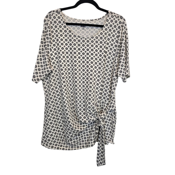 Land's End 1X Modal Blend Jersey Front Tie Top - Picture 1 of 9